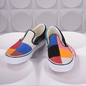 NEW Men’s 8 Leather Vans Patchwork | Multicolor || Sz 8 Men